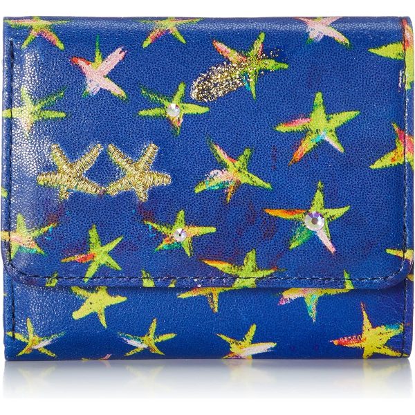 Tsumori Chisato Mini Wallet Trifold Wallet Egyptian Star Women s Blue Cheap