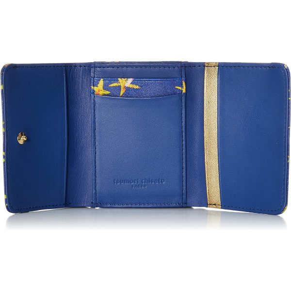 Tsumori Chisato Mini Wallet Trifold Wallet Egyptian Star Women s Blue Cheap - Image 3