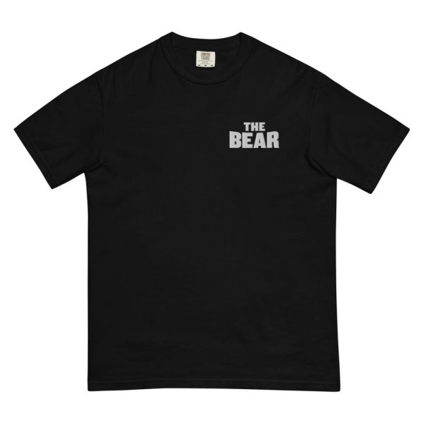 The Bear Logo Embroidered Comfort Colors T-Shirt Hot on Sale
