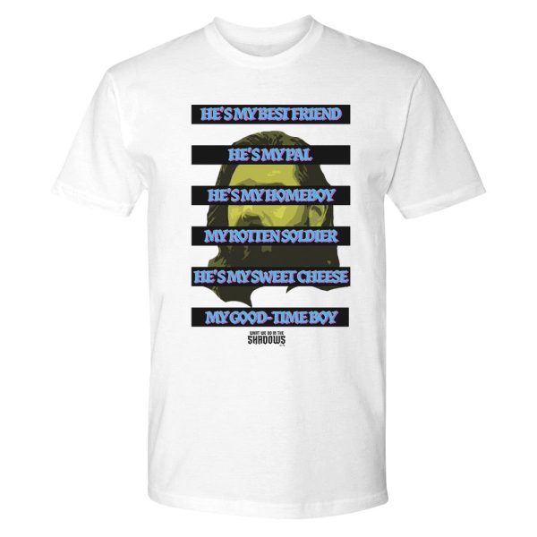 What We Do in the Shadows He s My Best Friend Adult Short Sleeve T-Shirt For Discount