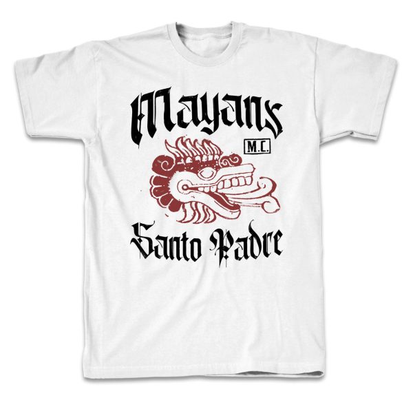 Mayans M.C. Santo Padre Snake Head  Adult Short Sleeve T-Shirt For Cheap