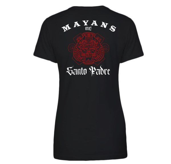 Mayans M.C. Cross Women s Short Sleeve T-Shirt Online now - Image 3